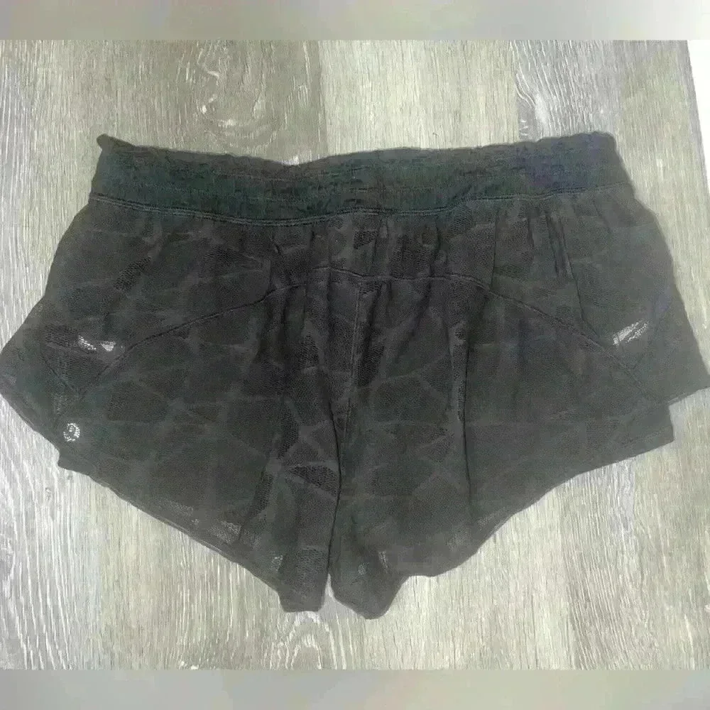 Lululemon City Sky Run By Short-Black-size 10